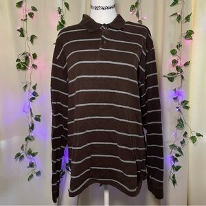 Collared striped skater shirt